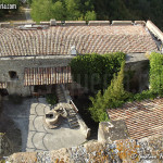 la corte vista dal torrione - castello di Oramala