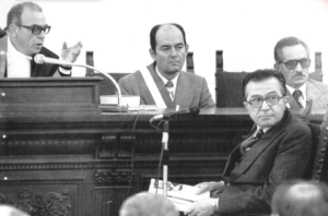 Giulio Andreotti depone al processo di Catanzaro