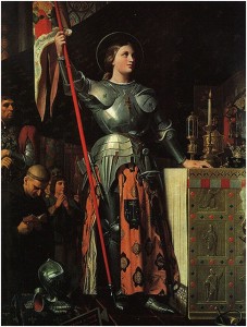 Fig. 3, “Giovanna D'Arco all’ incoronazione di Carlo VII” di Jean-Auguste-Dominique Ingrés